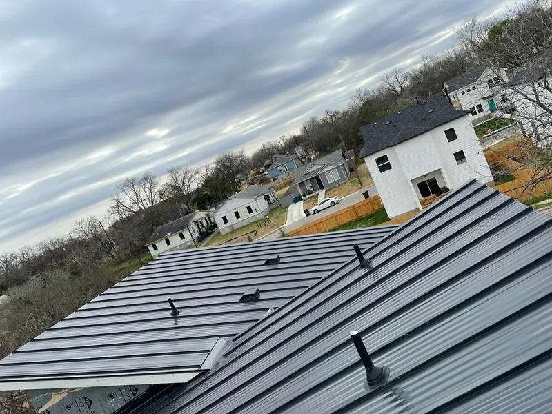 Standing seam metal roof panels with vents for Skylight Repair in New Whiteland
